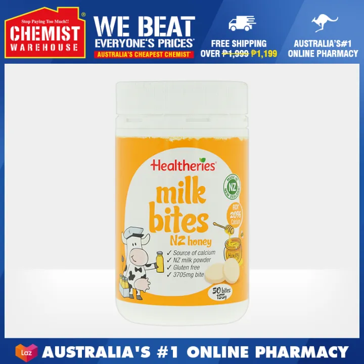 Healtheries Milk Bites New Zealand Honey 50 Bites 190g Maintain