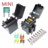 1 ชุด 4Way MINI IN-LINE ผู้ถือฟิวส์ CRIMP Terminal รถยนต์ขนาดเล็กฟิวส์บล็อกชุดใบมีดประเภทฟิวส์กล่อง-bcco889