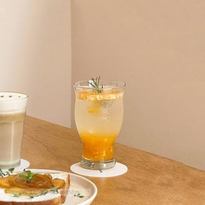 [COD] Iwai Chengki Korean ins glass beer mug imported large-capacity craft cup milk juice