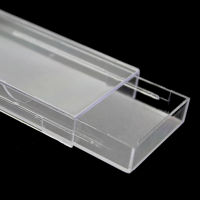 20pcs Acrylic Eyelashes Packing Box Slip Opening Drawer Design Eyelash Storage Box Cosmetic Eyelashes Empty Case Organizer