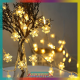 GJCUTE 20LEDs Snowflake String lightsg Garland ต้นคริสต์มาสไฟวันหยุดปีใหม่