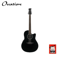 OVATION CS24-5-G กีตาร์โปร่งไฟฟ้า หลังเต่า โอเวชั่น สีดำ พร้อมกระเป๋า