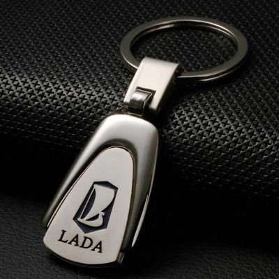 Zinc Alloy Car Keychain for Lada niva kalina priora granta largus vaz samara 2110 emblem Car styling Electrical Connectors