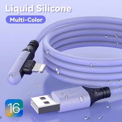 Chaunceybi USB Cable iPhone 14 13 12 XR XS 8 7 6s 5s Fast Charging Charger Silicone Data 0.3/1.2/1.8M