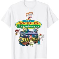 เสื้อยืด พิมพ์ลายโลโก้ Nickelodeon Wild Thornberries Family RV สไตล์คลาสสิก สําหรับผู้ชาย และผู้หญิง  Z81X