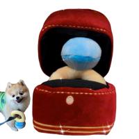 Creative Ring Box Plush Toy Big Diamond Ring Case Stuffed Pet Chew Toy Used by Puppies Kids Cute Soft Interesting Dogs Toys Toys