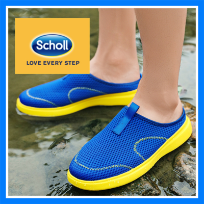 Scholl รองเท้าสกอลล์ scholl รองเท้า scholl Scholl รองเท้าสกอลล์ scholl รองเท้า รองเท้า scholl  ผู้ชาย scholl รองเท้าผ้าใบผู้ชายรองเท้าผู้ชาย scholl ขนาดใหญ่ 46 47 48 ครึ่งรองเท้าแตะรองเท้าแตะแบนผู้ชายแฟชั่นเดินรองเท้าผ้าใบเกาหลีครึ่งหนึ่ง-2030