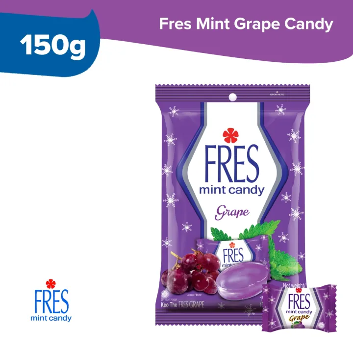 Fres Mint Grape Candy 50x3g Lazada PH