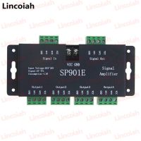 SP901E SPI สัญญาณเครื่องขยายเสียงสำหรับ WS2812B WS2811 WS2813 Pixel RGB LED Strip สัญญาณ Repeater แอดเดรส Dream สีเทป DC 5V-12V