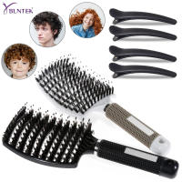 YBLNTEK 6PCS Hair Brush Scalp Massage Comb Women Wet Detangler Hair Brush Bristle Nylon Comb Salon Hairdressing Styling Tools