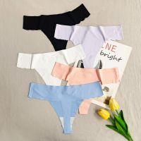 【CW】 3pcs/lots Seamless Thongs  Silk Panties for String Female Panty Low rise Underpants