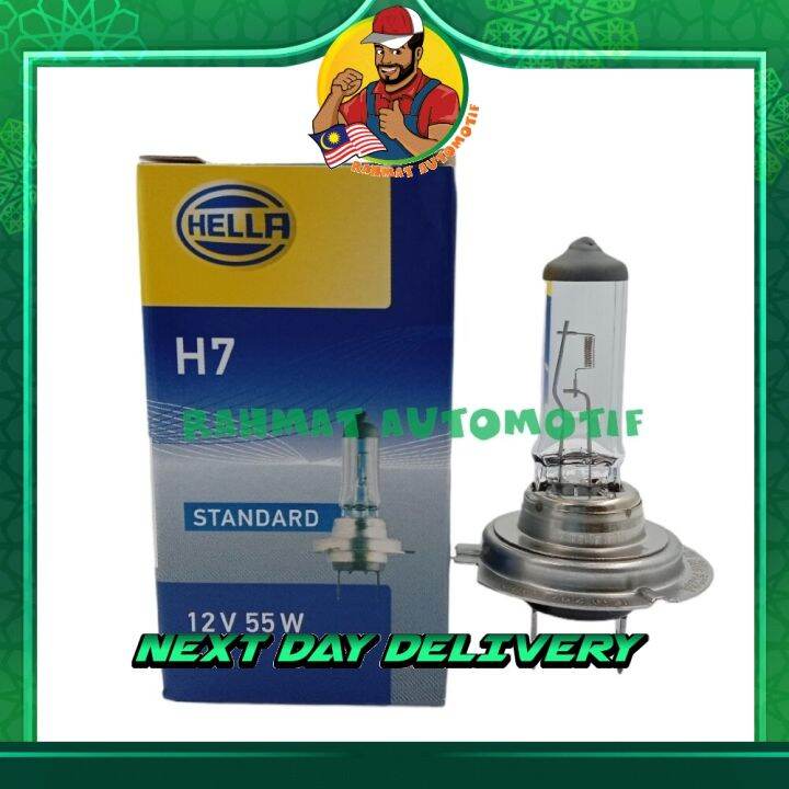 Original Hella H7 12V 55W Px26d Halogen Headlight Bulb Alza Car Mentol ...