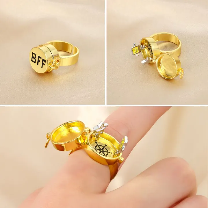 MAXG Gift Openable Cute Adjustable Best Friend Forever Friendship Ring
