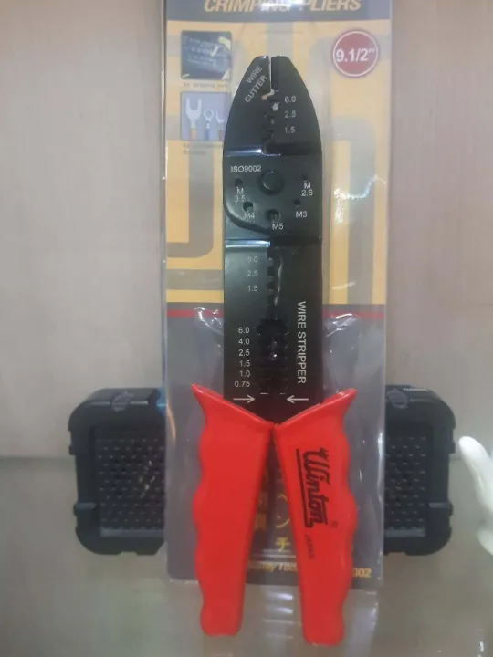 Winton Wire cutter คีมเอนกประสงค์ คีมย้ำหางปลา ตัดสายไฟขนาดเล็ก ปอก