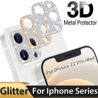 Diamond Camera Lens Protector for IPhone 11 12 13 Pro Max Glitter Crystal Lens Metal Screen Protectors for IPhone 13 12 Mini Camera Screen Protector