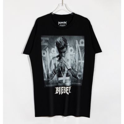 พร้อมส่ง เสื้อยืดคอกลม แขนสั้น พิมพ์ลายอัลบั้ม High Street Justin Bieber พลัสไซซ์ สําหรับผู้ชาย และผู้หญิง