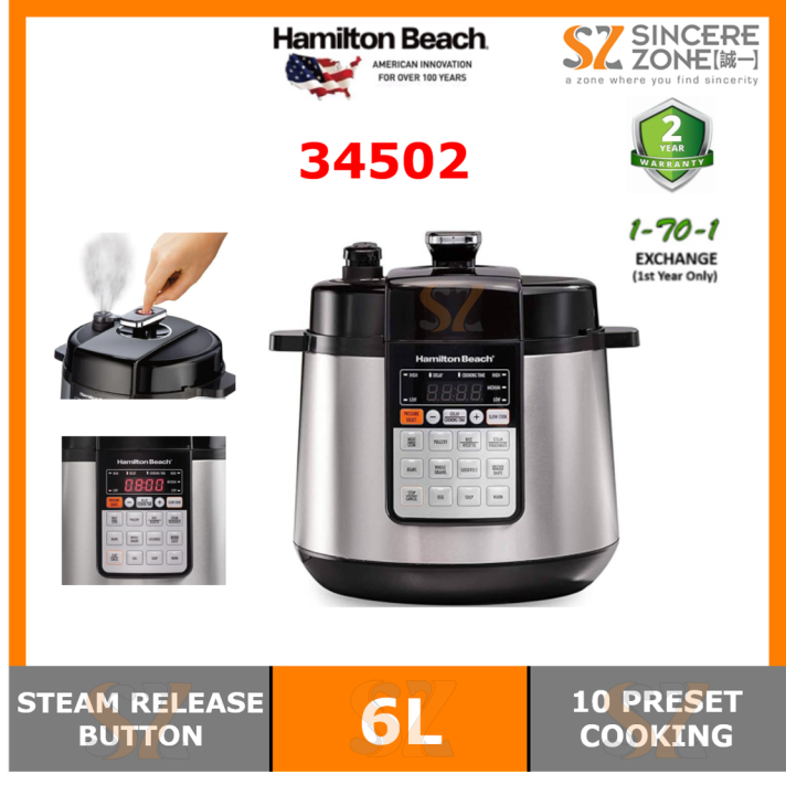 Hamilton beach 6 qt multi function pressure discount cooker