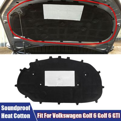 ✒卐☁ Car Soundproof Cotton Front Hood Engine Sound Insulation Pad Thermal Heat Fit For Volkswagen Golf 6 Golf 6 GTI Car Accessories