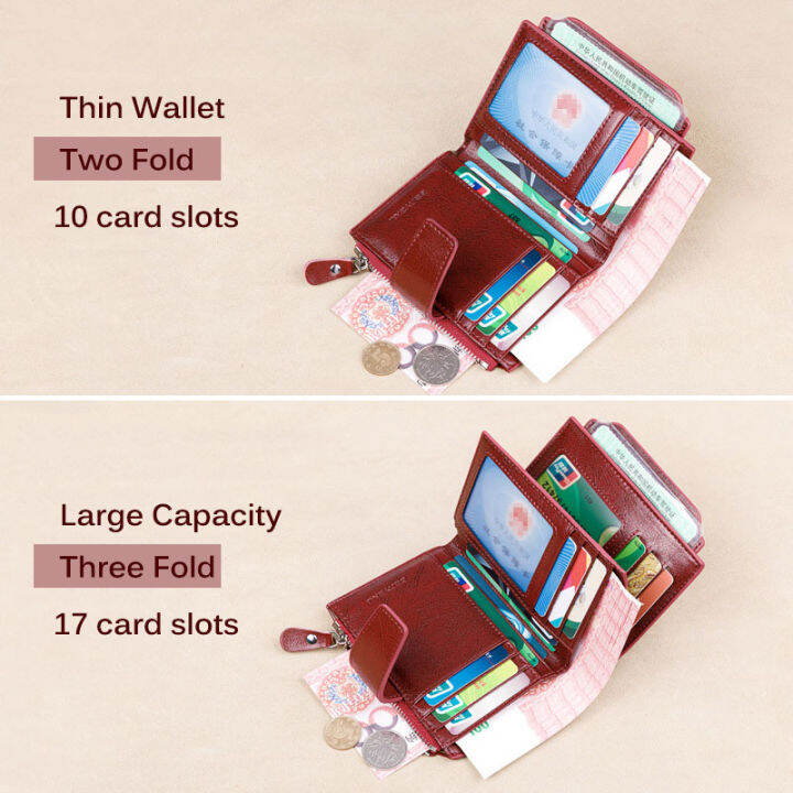 fahion-women-genuine-leather-wallet-rfid-blocking-short-multi-function-large-capacity-zipper-coin-purse-money-clip