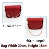 Handbag Single Shoulder Small Square bag Handle Metal Chain Accessories Gold 40cm and 60cm