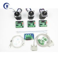 ☎ CNC system control system kit 1pcs5 axis breakout board 3pcs TB6560 driver 3pcs Nema23 2.2NM stepper motor