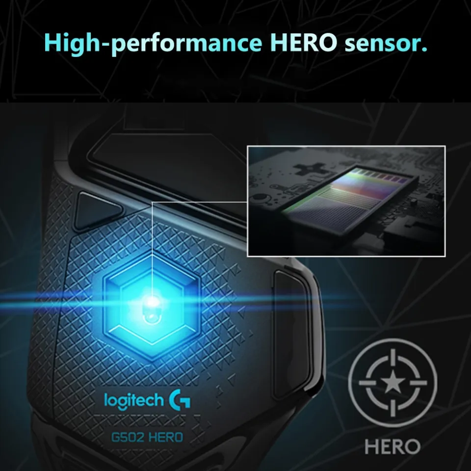 Origina Logitech G502 HERO Professional High Performance Wired