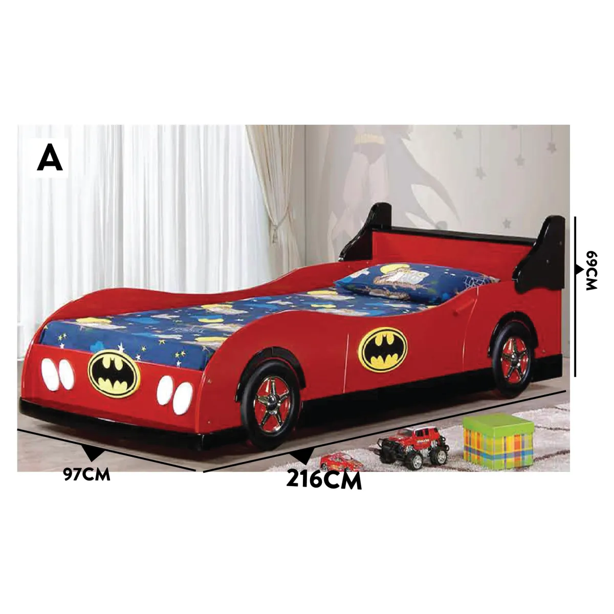 KID BEDROOM SET/BATMAN CARTOON BED/KID ROOM SET/CHILDREN BEDFRAME/CHILDREN  BEDSET/SINGLE BED/KID BED/CHILDREN BED/CAR BED | Lazada