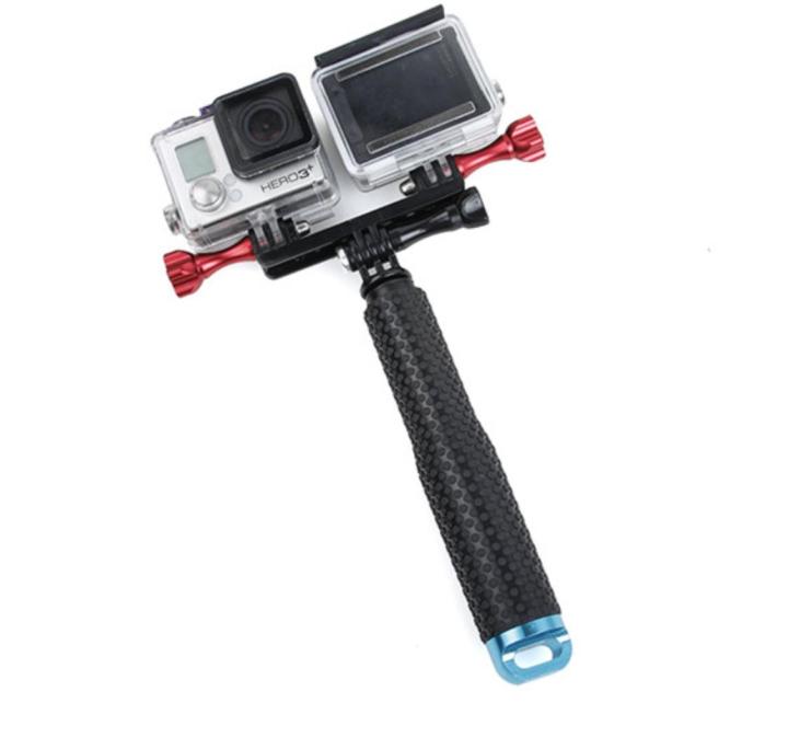 เมาท์2งหัว-no-1-dual-bracket-holder-mount-for-gopro-yi-xiaomi-sjcam-dji-osmo-action-gopro-11-10-9-8-7-6-5-4-3