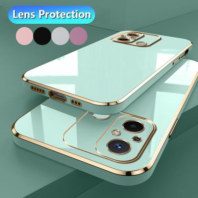 Solid Plating Lens Protection Cover For Xiaomi Redmi Note 12 11 Pro Plus 11S 11e 10S 10 Pro Silicone Case Redmi 12C 10C 10A A1