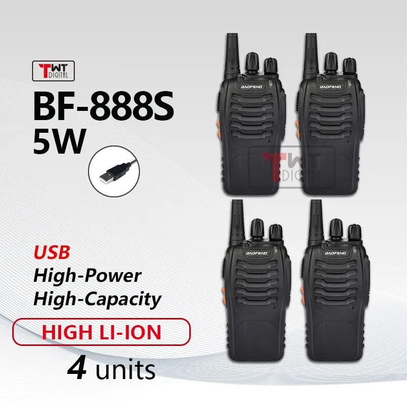 COD】 Ready Stock Baofeng BF-888S Two-Way Radio Set USB Charger Walkie  Talkie UHF Radio Phone Long Range Lazada PH