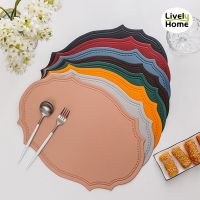 Leather Placemat Dining Table Mat Coaster Individual Tablecloth Dish Cup Plate Tableware Pad Modern Nordic Kitchen Accessories Placemats  Coasters