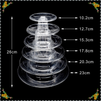 CHUN 6/10ชั้น Macaron Display Stand Cupcake Tower Rack เค้กยืนเครื่องมือเค้ก