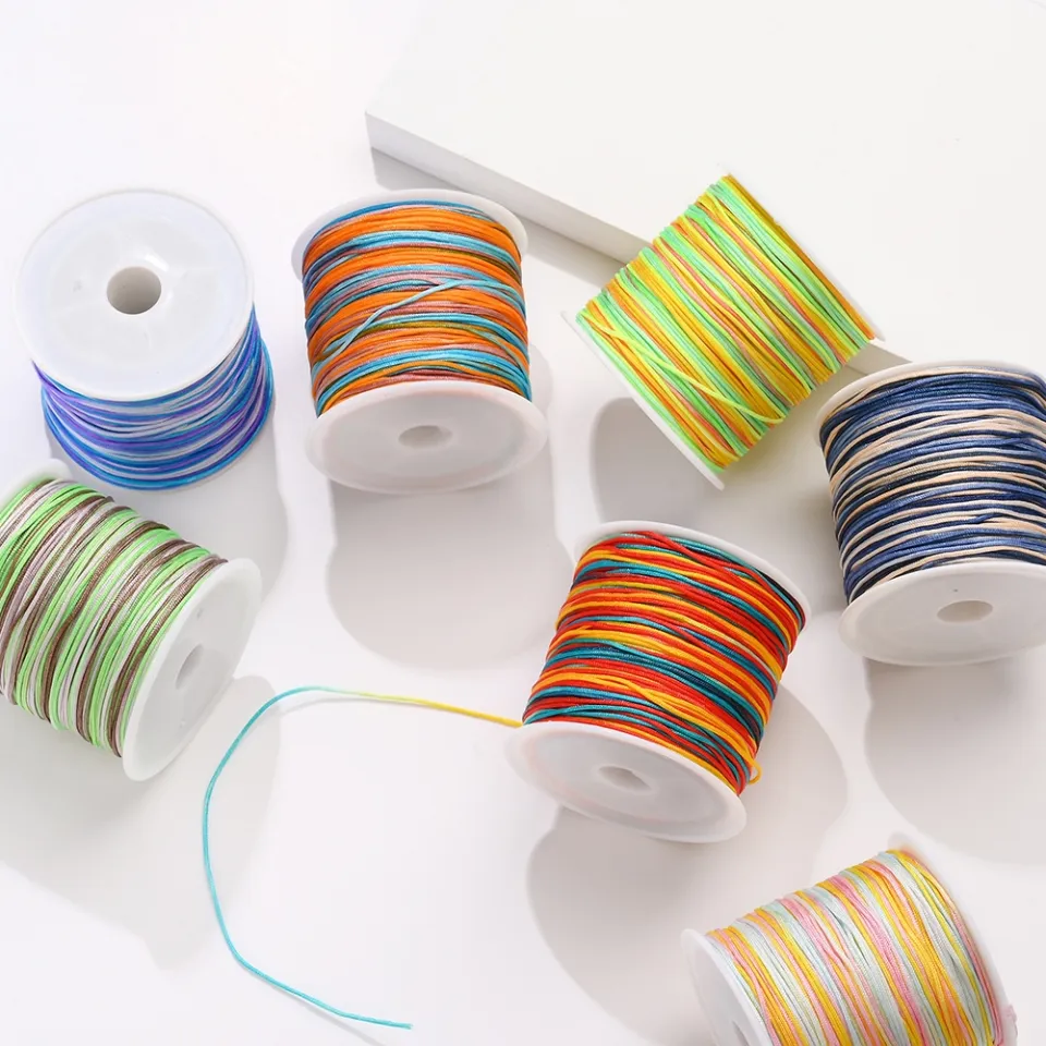 1roll Nylon Thread Segment Dyed Chinese Knotting Cord Nylon String