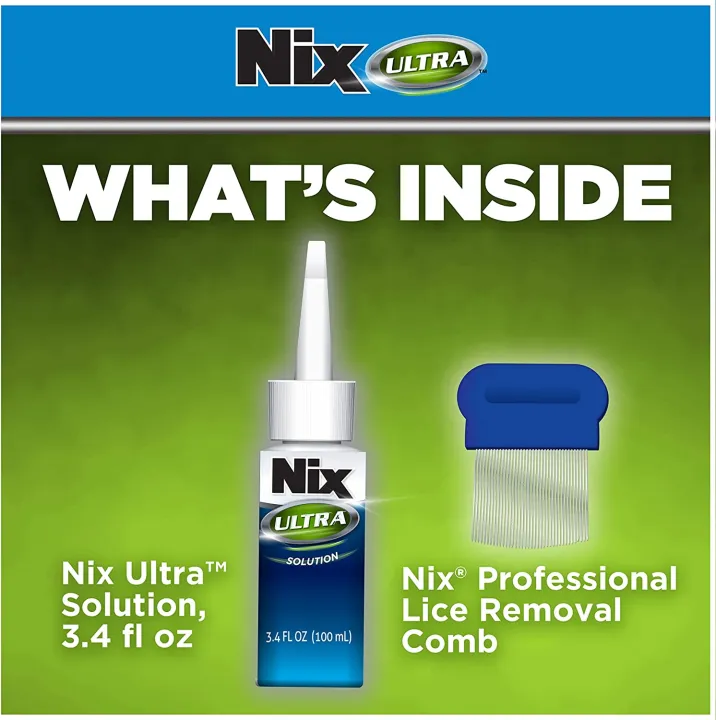 Nix Ultra Lice & Nits Treatment, Kills Super Lice & Eggs, 3.4 Fl Oz