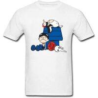 New Baka Head Cartoon Tops Casual T-Shirt White Short Sleeve Mens Plus Size Tee Shirts Team Custom Men