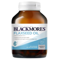 Blackmores Flaxseed Oil 100 capsules แบลคมอร์ส น้ำมันเมล็ดซีท 100 แคปซูล Exp 17/06/2024