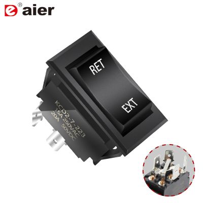 1PC Reverse Polarity Toggle Rocker Switch 30 Amp 12V DC Motor Control RV Power Jack Momentary Switch DPDT for 5th Wheel Tongue