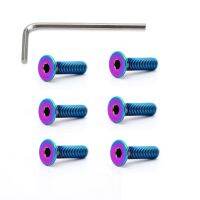 6pcs Burnt Titanium Car Steering Wheel Bolts M5x15mm M5x20mm Hex Head Bolts