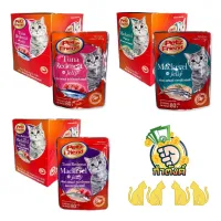 [ ราคาถูก แมวชอบ ]  80g แบบกล่อง 12 ซองPetz Friend อาหารเปียกแมว