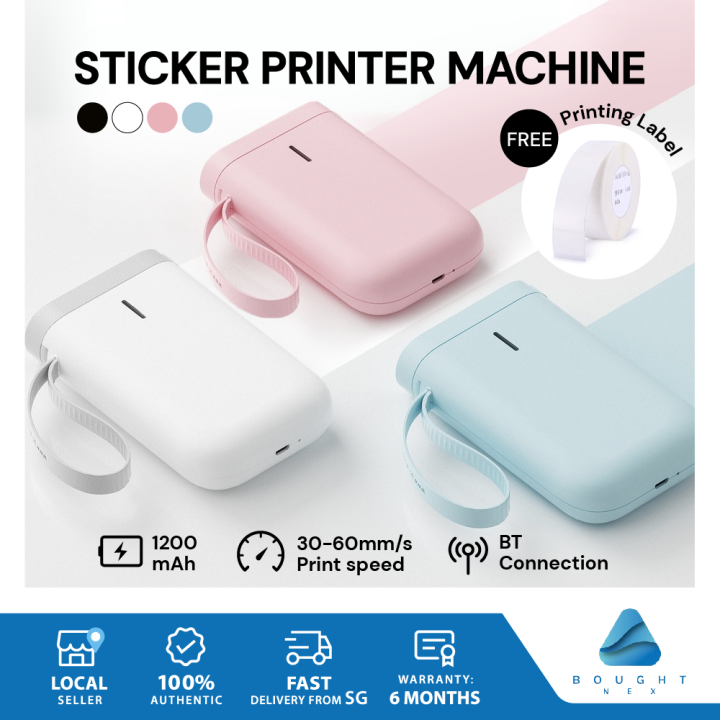Niimbot D11 Label Sticker Printer Machine Inkless Thermal Handheld
