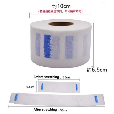 ‘；【。- 1 Roll/Pack Hair Cutting Accessory Neck Paper Adjustable Barber Dedicated Salon Hairdressing White Black Neck Strips