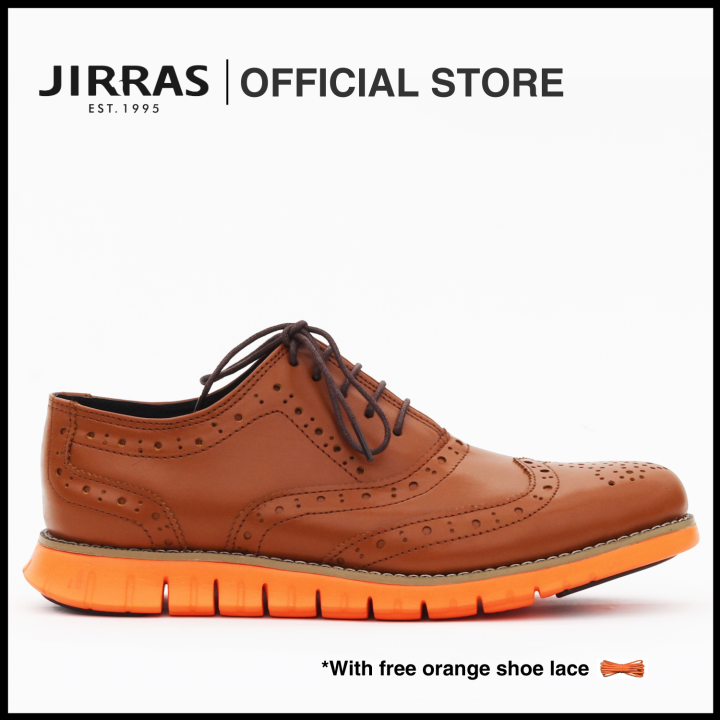 JIRRAS Men Wingtip Oxford Shoes Genuine Leather Filipino Handcraft ...
