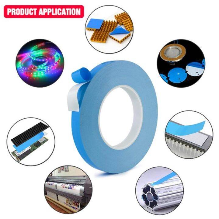 25m-double-side-tape-8mm-10mm-12mm-20mm-width-transfer-thermal-conductive-adhesive-tape-for-chip-pcb-cpu-led-strip-heatsink-tape