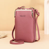 Fashion Women Mini Crossbody Bag &amp; Handbag Clips Phone Pocket Female Clutch Wallet Ladies Small Purse Pu Leather Shoulder Bags