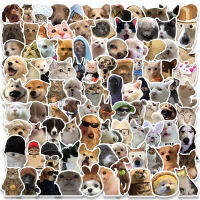 2023 Extra 0pcs Cute Dog Cat MEME Funny Animals Stickers Kawaii Cartoon Decal. s Skateboard Notebook Luggage Phone Car Sticker Toy