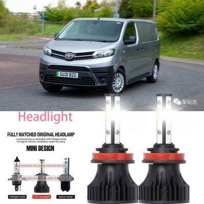 ไฟหน้ารถยนต์ LED 6000k 40w 6000k สีขาว สําหรับ Toyota Proace city box 2019-2023 2PCS