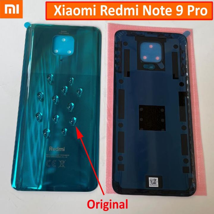 100-เคสด้านหลังฝาหลังกระจกฝาหลังปิดโทรศัพท์8-pro-สำหรับ-xiaomi-redmi-note-9-pro-ใหม่ของแท้ฝาปิดโทรศัพท์มีกาว