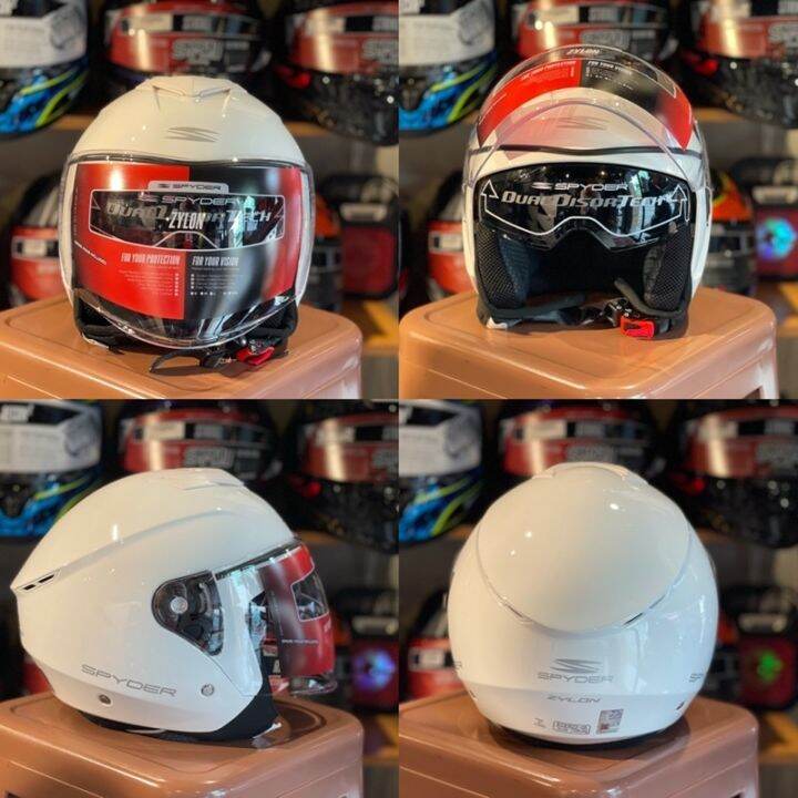 Spyder Zylon Half Face Dual Visor face motor motorcycle helmet gdr helmet Lazada PH