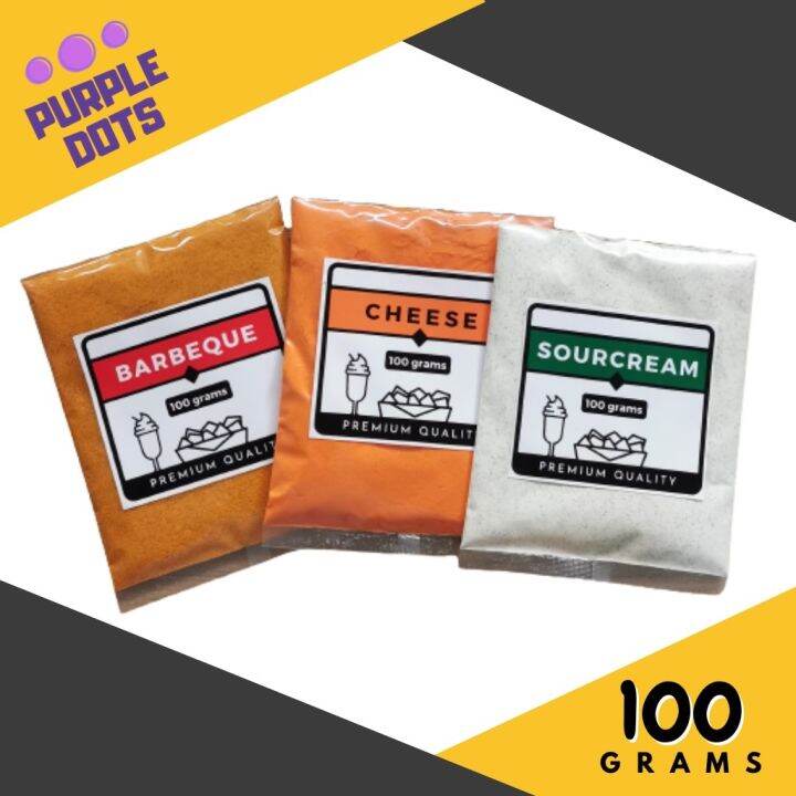 Potato Corner Powder Flavoring 100g Cheese Barbeque BBQ Sour Cream
