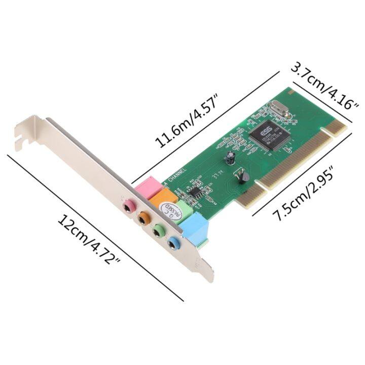 ร้อน5ช่อง4-1รอบทิศทาง3d-pc-pci-การ์ดเสียงคอมพิวเตอร์ในตัวอิสระ